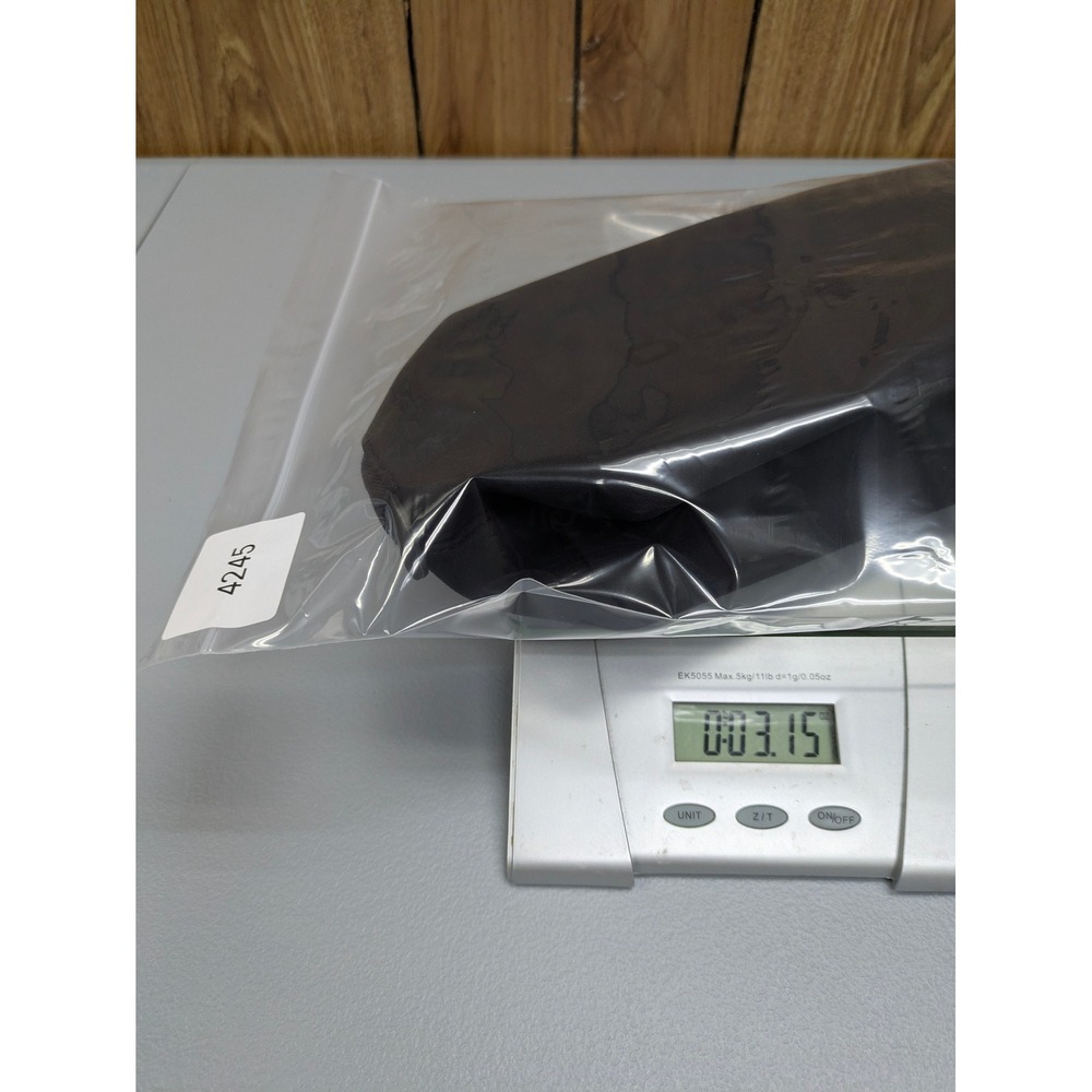 Burberry Toiletry Bag OS Black Neoprene Logo Zip Travel Pouch Minimalist - Picture 11 of 11